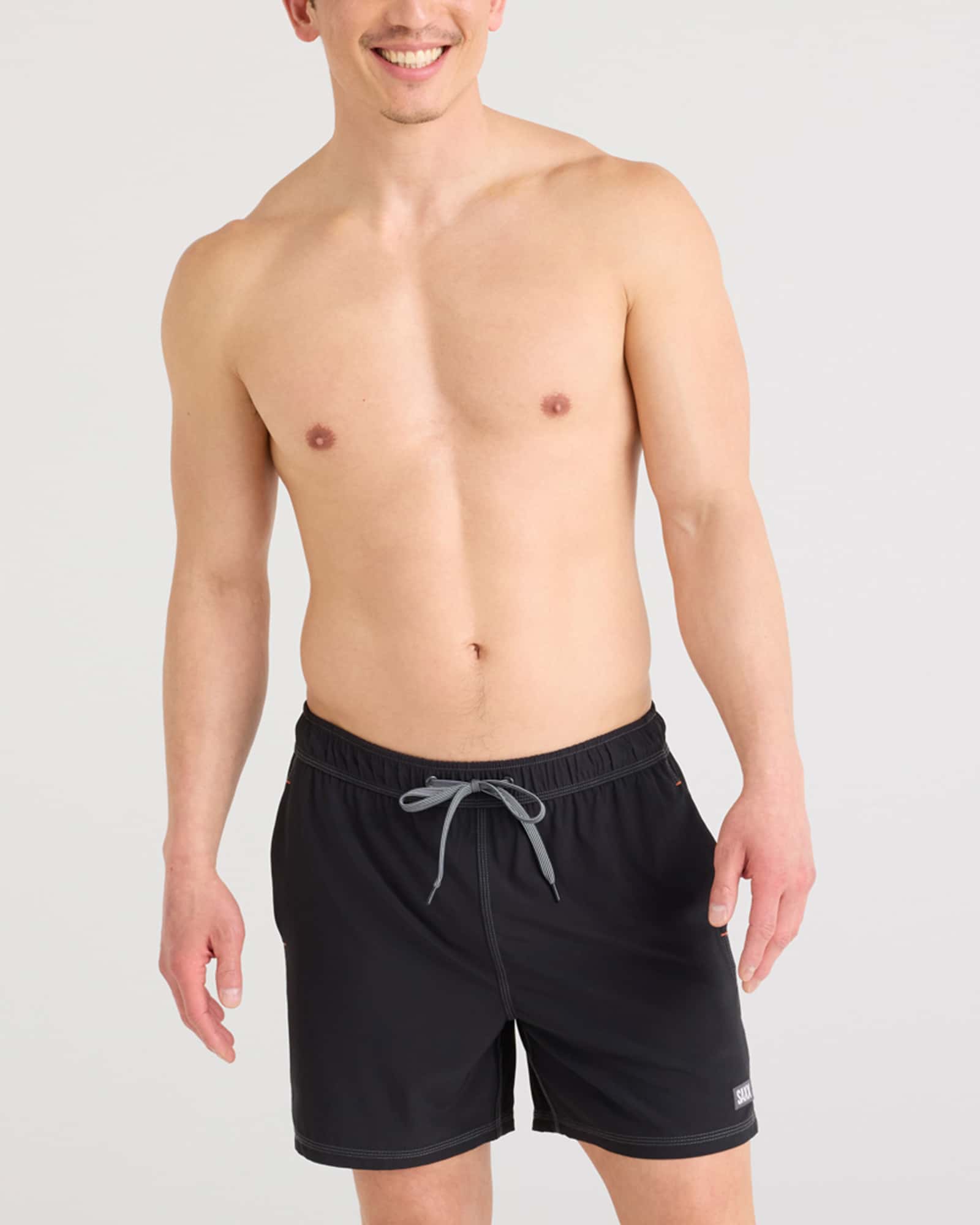 Oh Buoy 2N1 Swim Volley Short Black SAXX Underwear