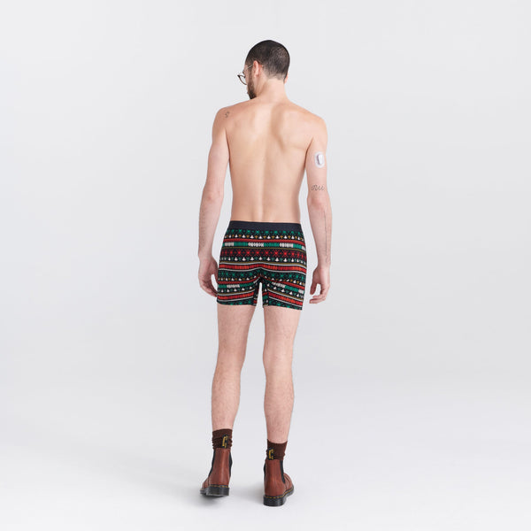 Saxx Ultra Soft Boxer Brief Fly - Holiday Sweater Black
