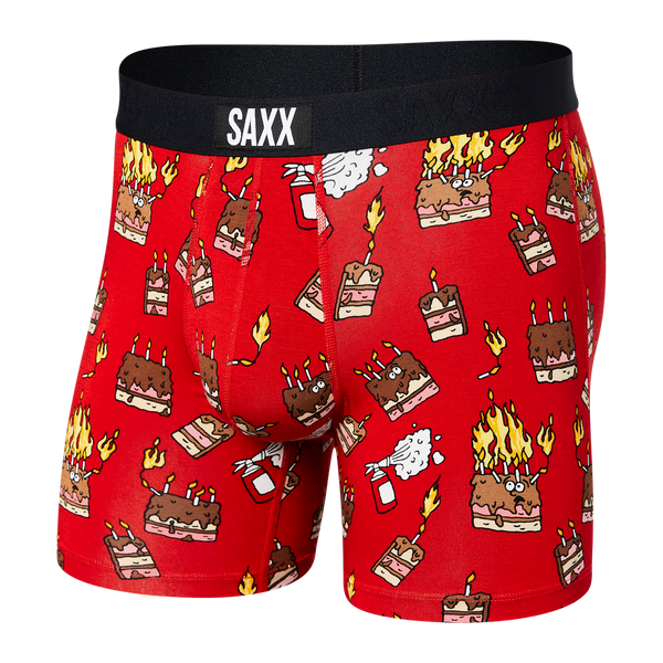 Buy Saxx Mens Vibe Modern Fit Boxers Underwear Large Red Magnum Hawaii  Online at desertcartSeychelles