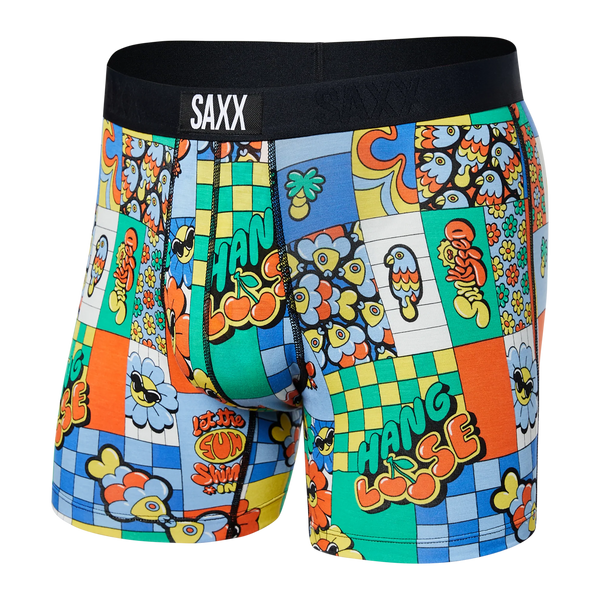 Saxx Vibe Chambray Americana Boxer Briefs - Nowells Clothiers