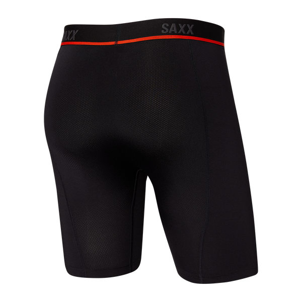 Kinetic Men's Long Boxer Brief - Black | – SAXX Underwear