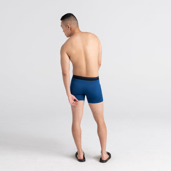 NDS Wear Mens Sport Mesh Boxer-Brief Fly Front 2 Pack Black & Blue - NDS  WEAR