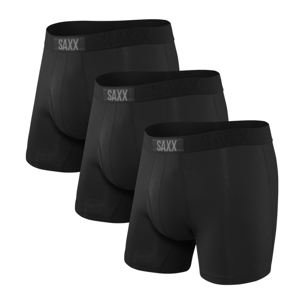 SAXX Underwear Mens Boxer Brief ULTRA Size SMALL 3 Pairs Multi Blue Grey  Black
