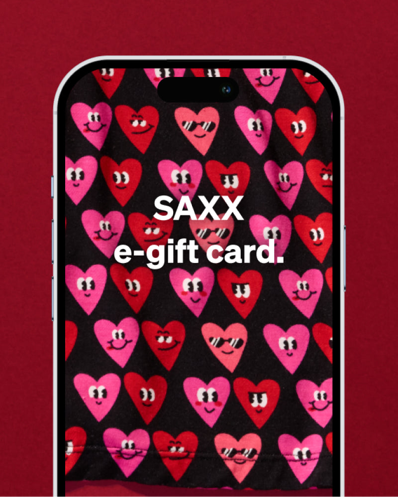 A smartphone screen with a love heart print background.  