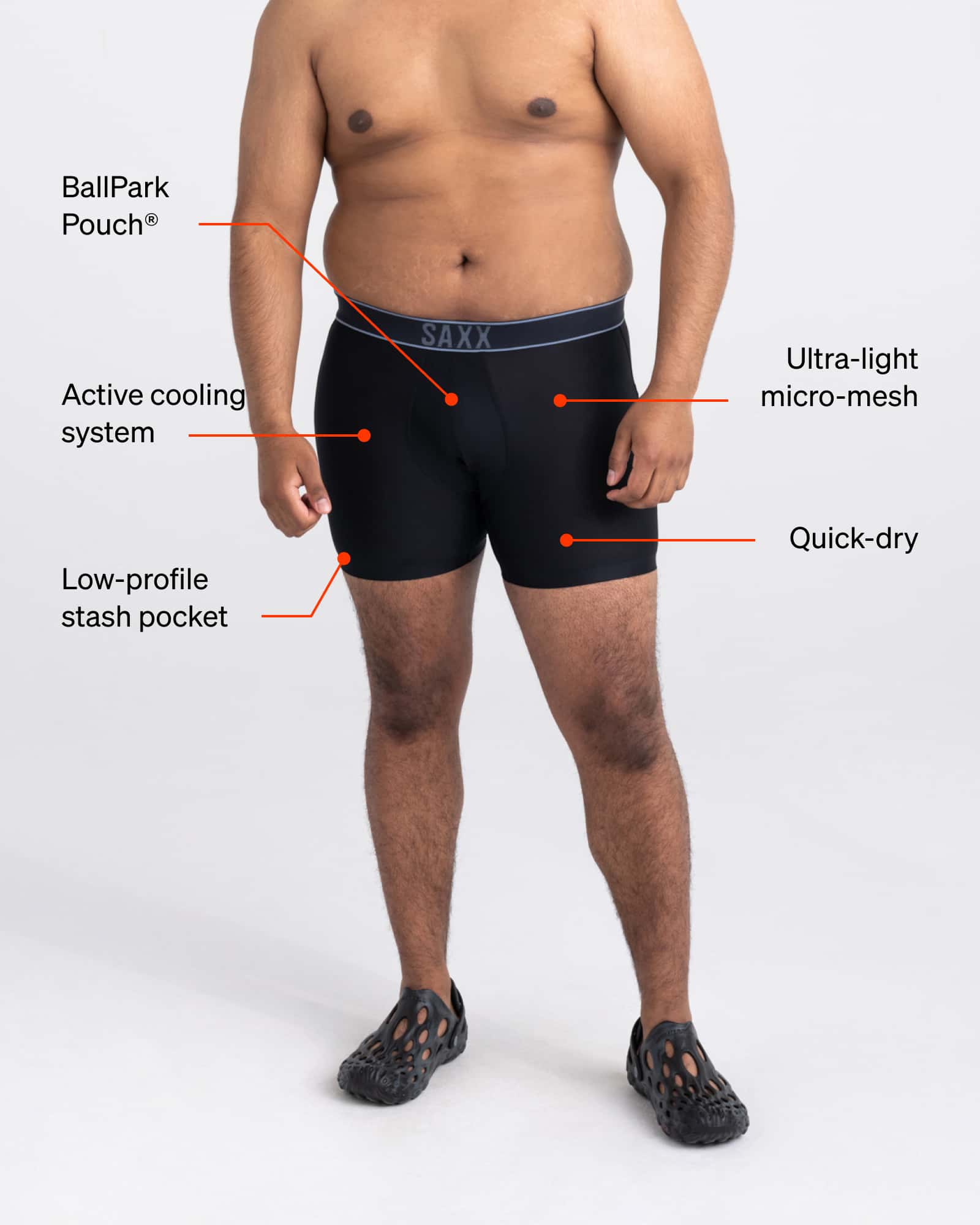 DropTemp Cooling Hydro Liner Boxer Brief technology graphic