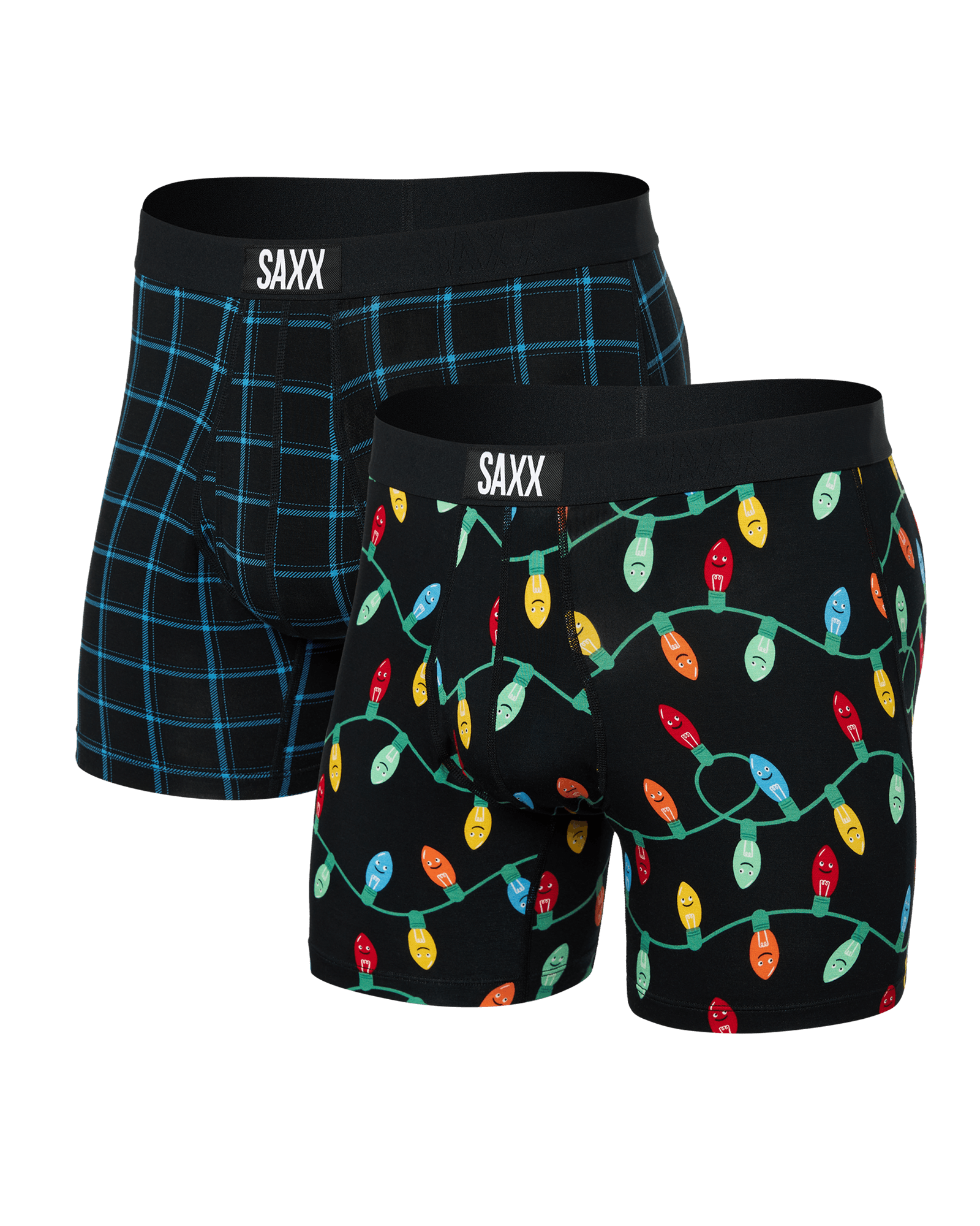 Front of Ultra Super Soft (2 Pack) Boxer Brief in Getta Watt/Windowpane