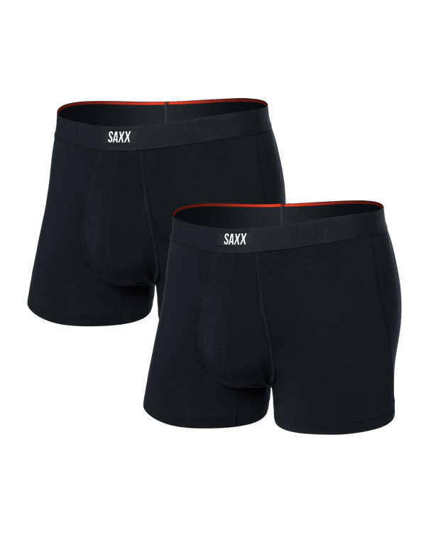 Front of Vibe Xtra Trunk Fly 2 Pack in Black