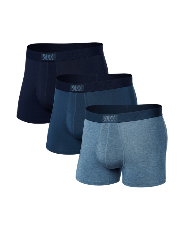 Front of Vibe 3-Pack Trunk in Stone/Dark Denim/Maritime