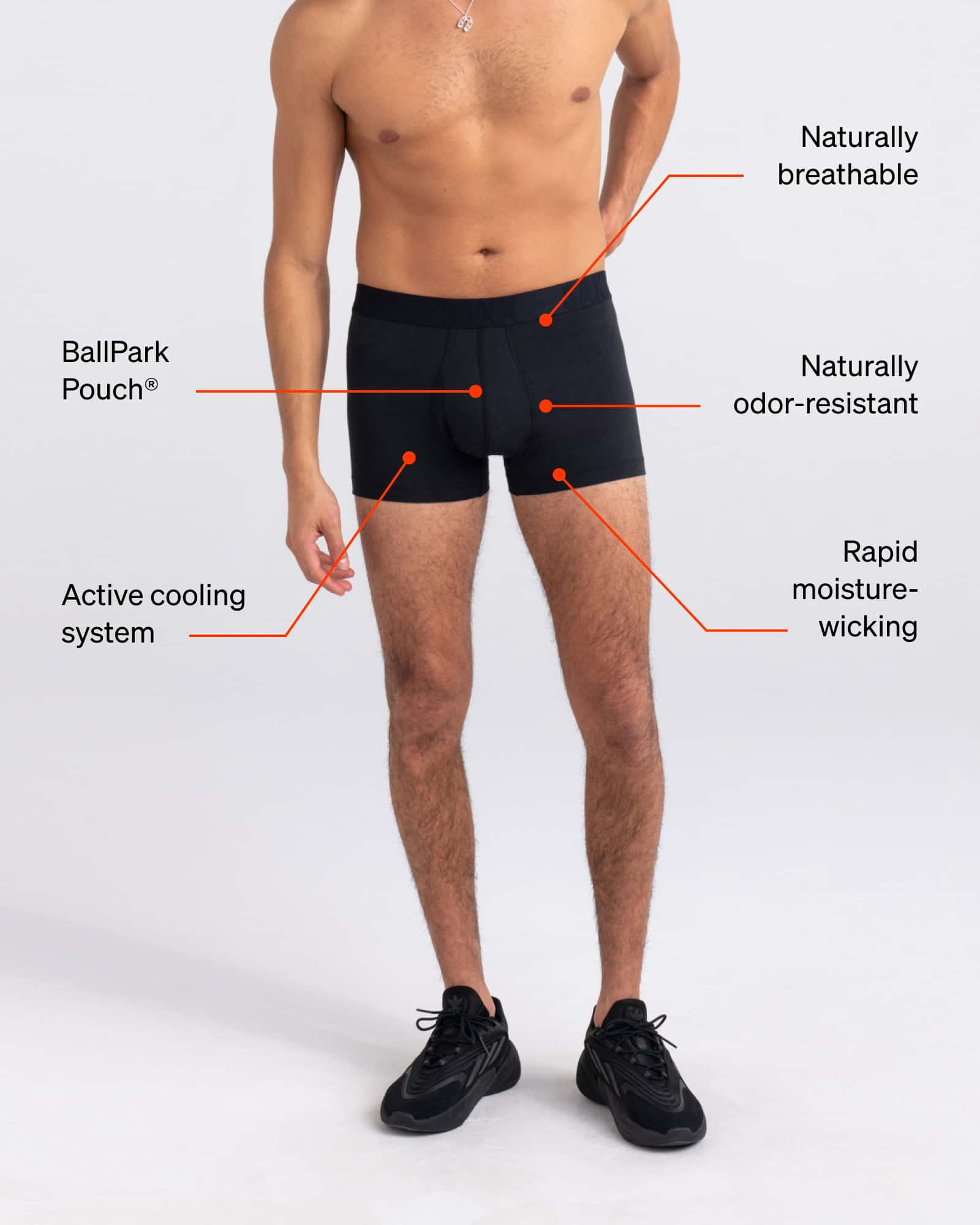 DropTemp Cooling Cotton Trunk technology graphic