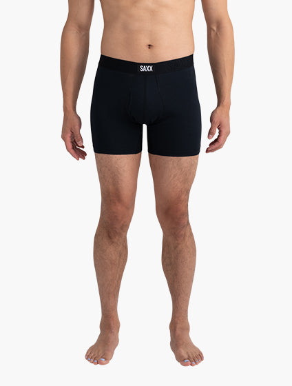 Mens Boxers: Defined Crotch - Black