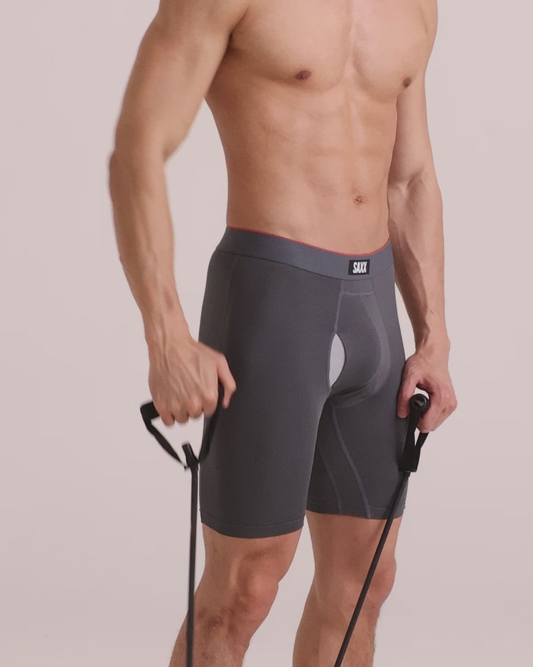 Video of Multi Sport Mesh Long Leg Boxer Brief