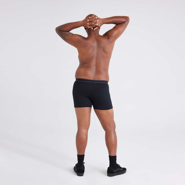 Back - Model wearing Daytripper (5 Pack) Boxer Brief in Black