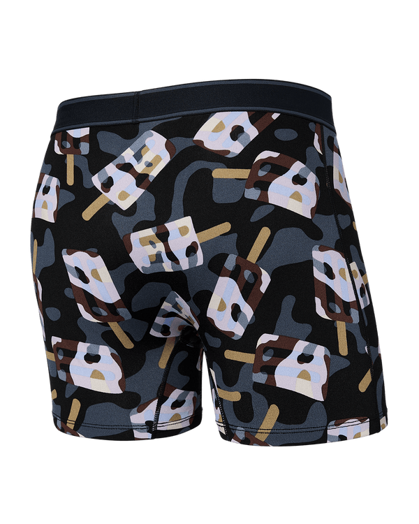 Back of Daytripper Boxer Brief in Camo Coolers- Black