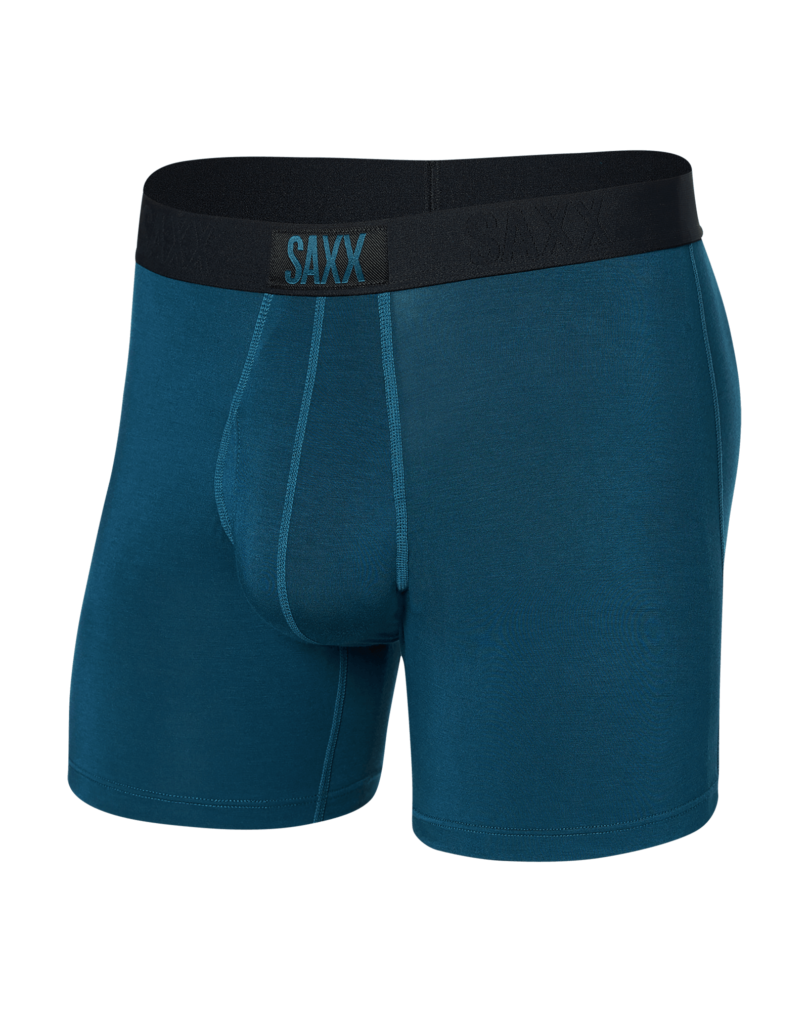 Front of Ultra Super Soft Boxer Brief Fly in Deep Ocean