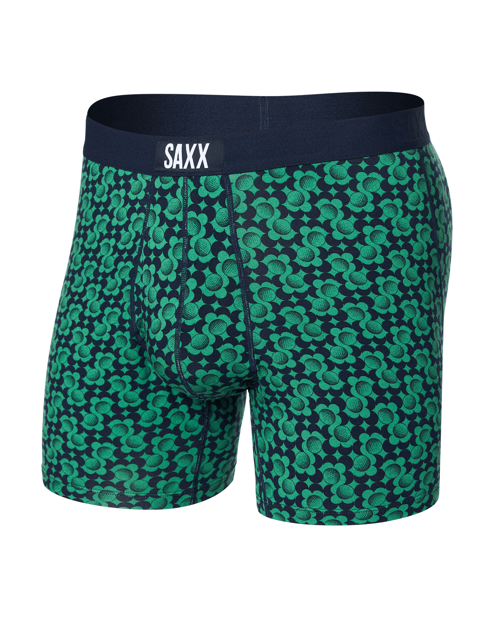 Front of Ultra Super Soft Boxer Brief Fly in Fab Fresh Balls-Maritime