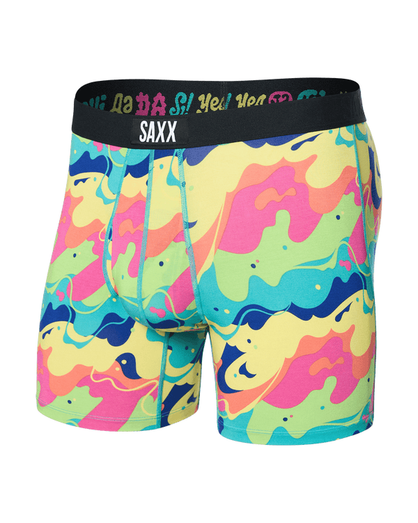 Front of Ultra Super Soft Boxer Brief Fly in Yes To That-Multi