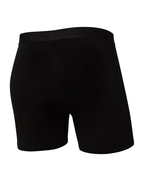 Back of Ultra Boxer Brief Fly in Black/Black