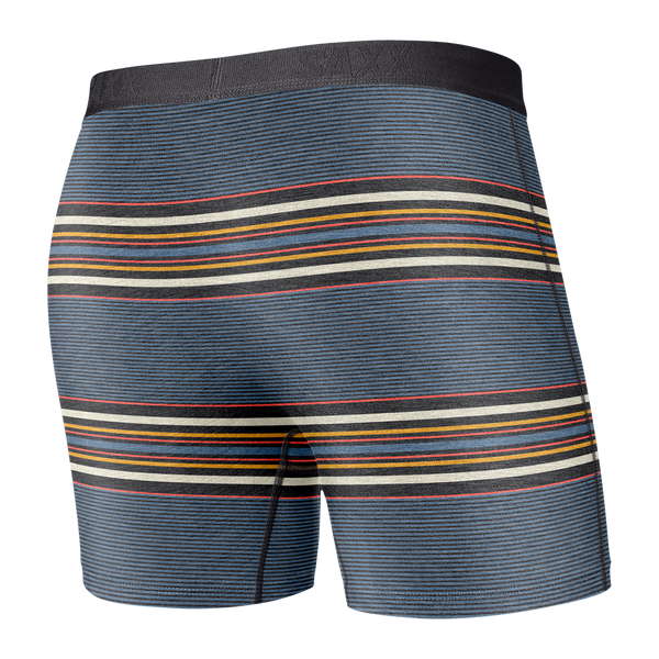 Back of Ultra Boxer Brief in Bright Stripe 2.0- Slate