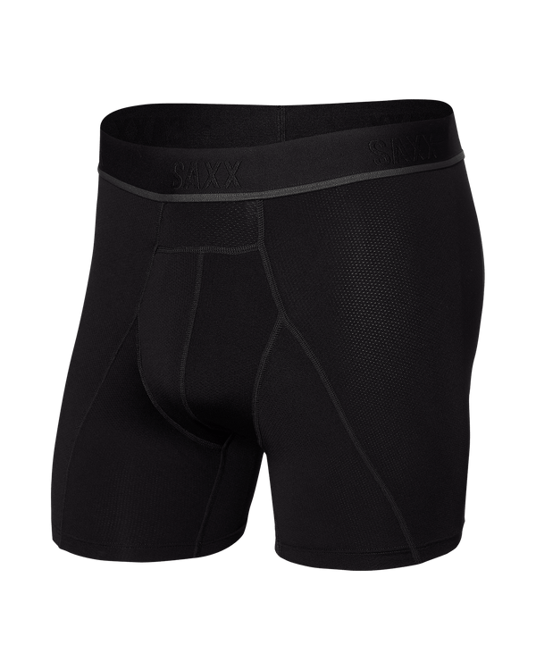 Front of Kinetic HD Boxer Brief in Blackout