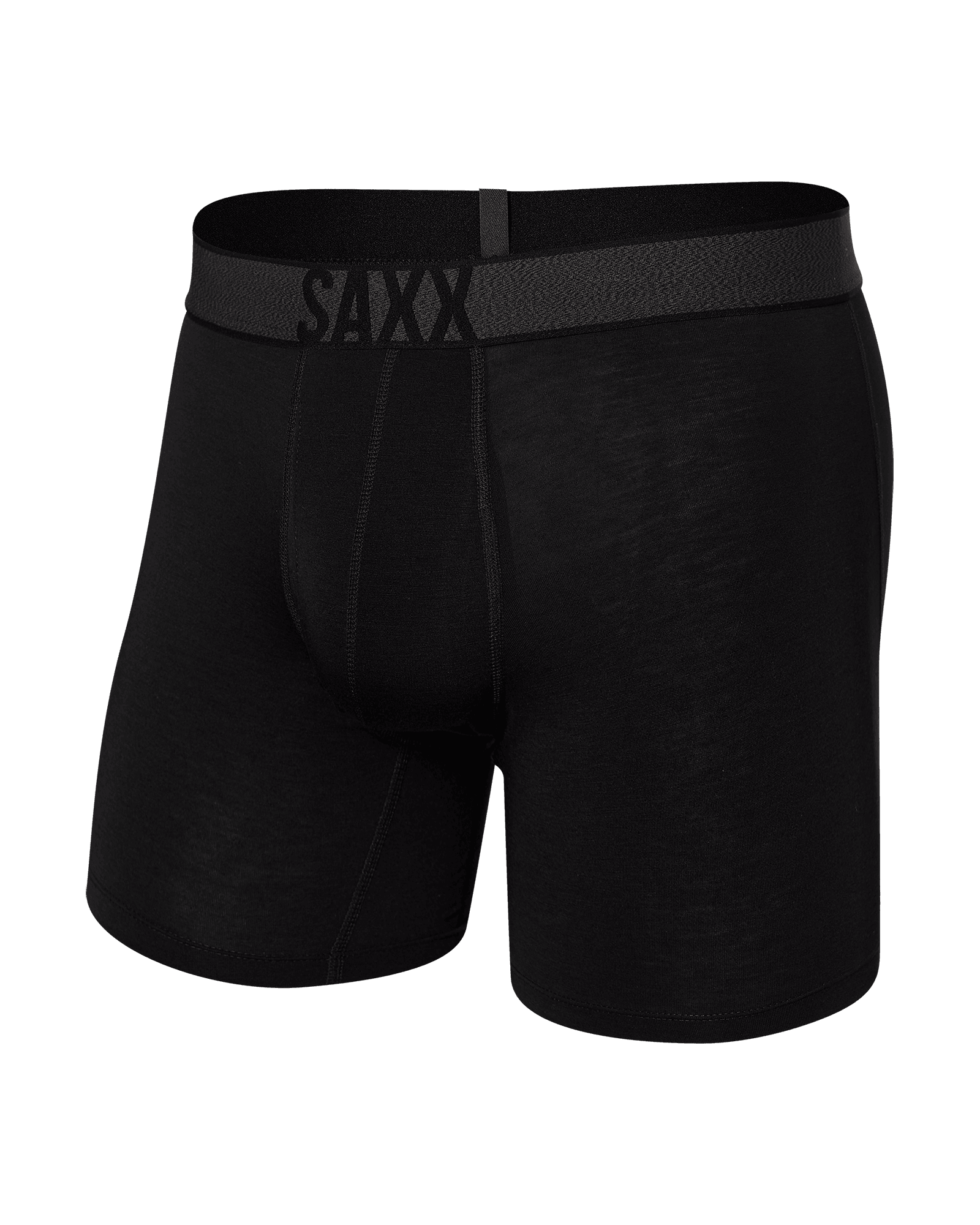Front of Roast Master Boxer Brief Baselayer in Black