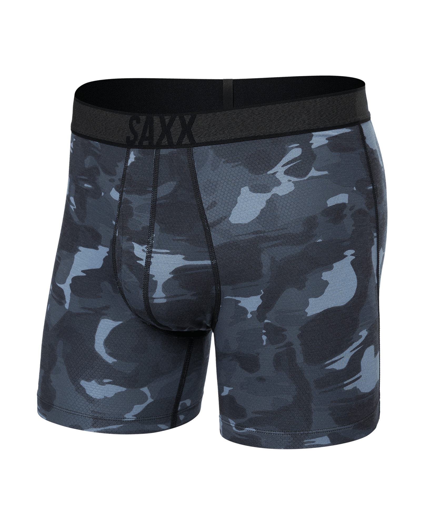 Front of Roast Master Baselayer Mid-Weight Boxer Brief in Daybreak Camo-Flintstone