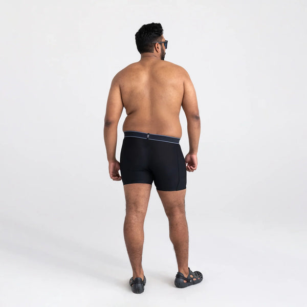 Back - Model wearing Hydro Liner in Black