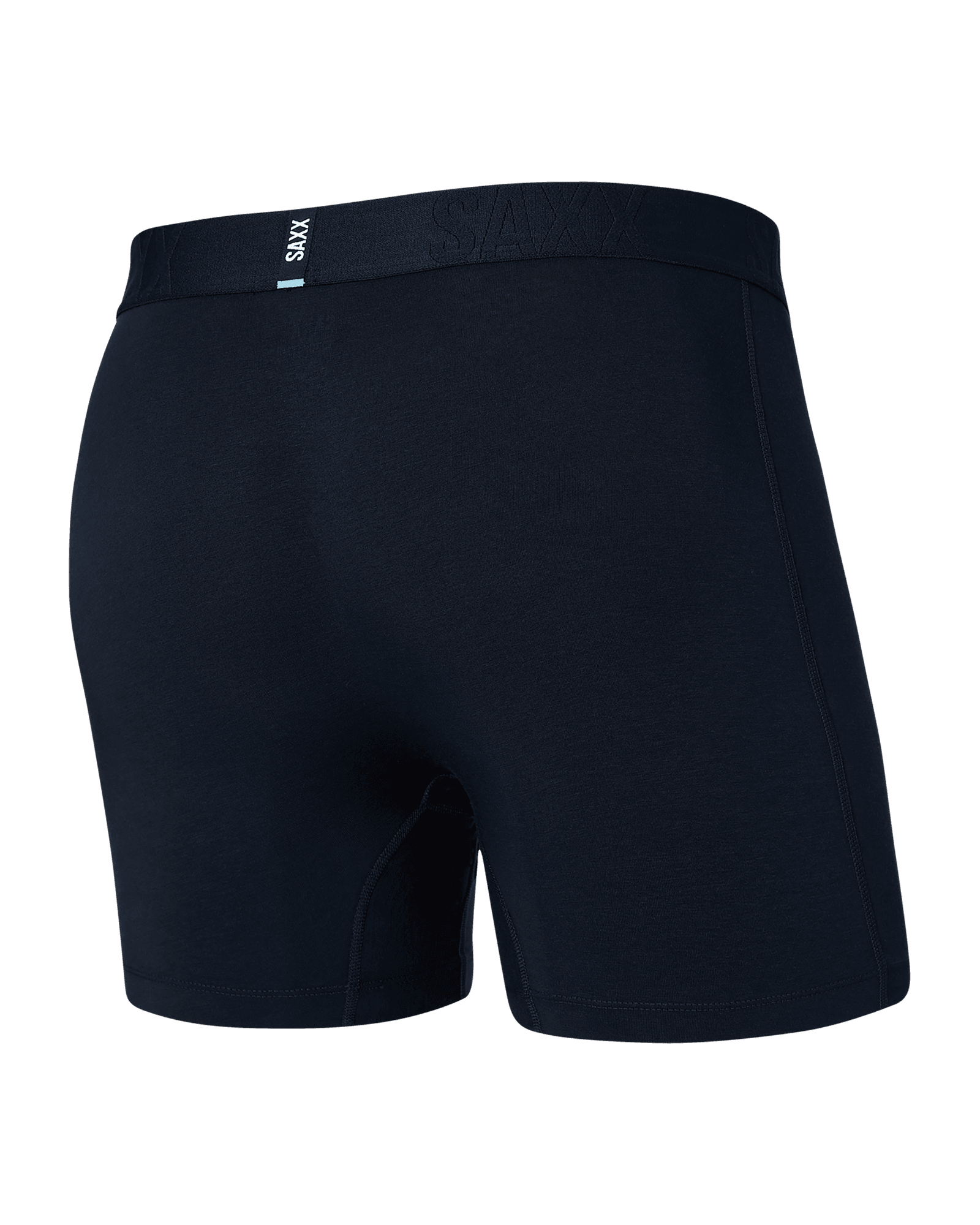 Back of Droptemp Cooling Cotton Boxer Brief Fly in Dark Ink