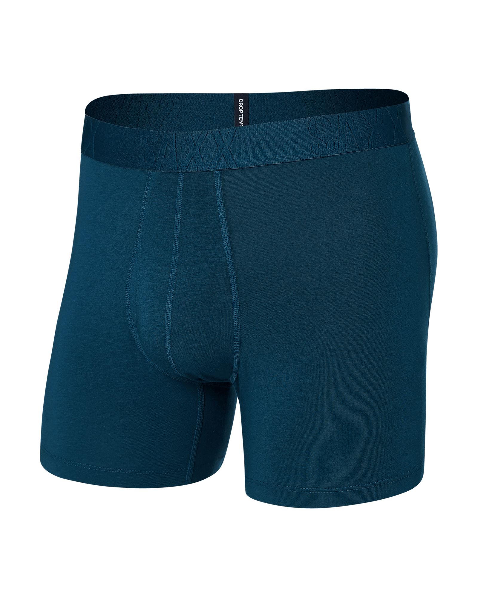 Front of Droptemp Cooling Cotton Boxer Brief Fly in Deep Ocean