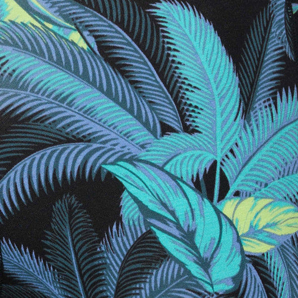 Swatch of Droptemp® Cooling Cotton Boxer Brief in Tropical Jungle-Blue