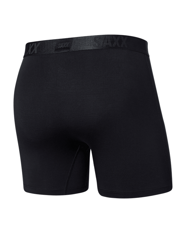 Back of 22nd Century Silk Boxer Brief in Black