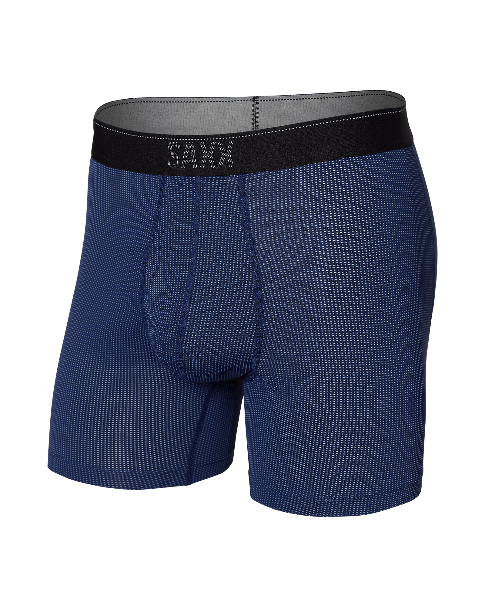 Front of Quest Boxer Brief Fly in Midnight Blue II