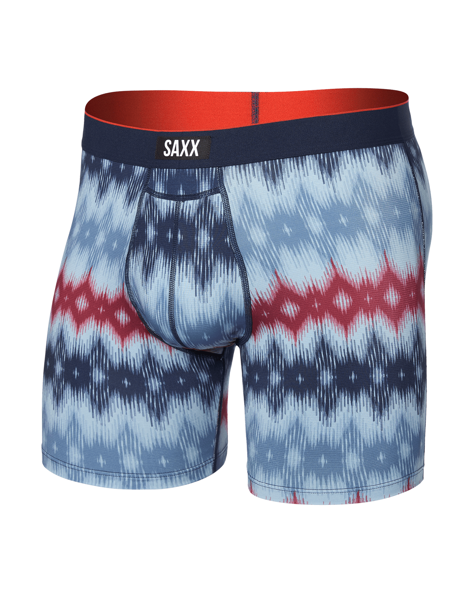 Front of Multi-Sport Mesh Boxer Brief Fly in Ikatastic-Multi