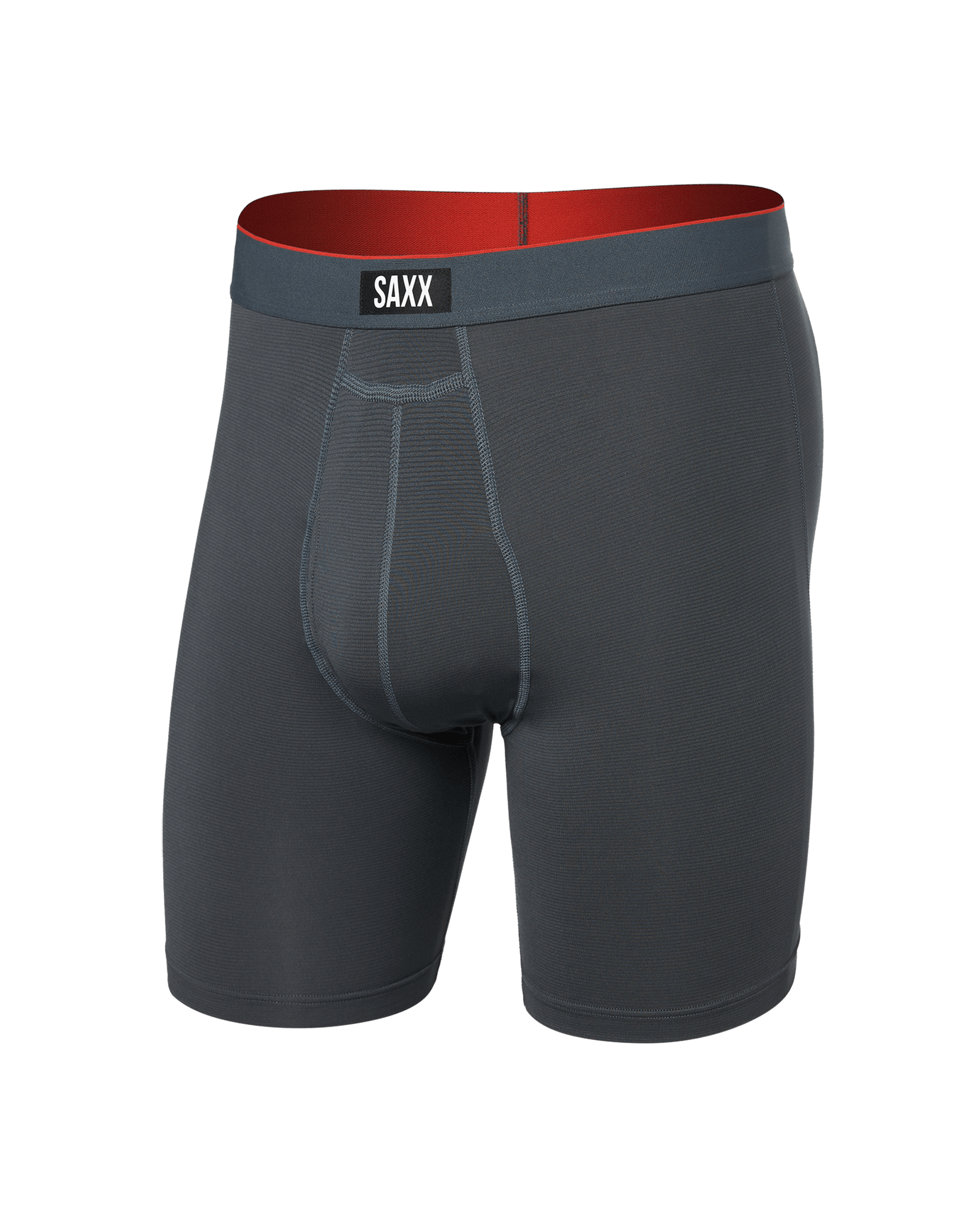 Front of Multi-Sport Mesh Long Boxer Brief in Turbulence