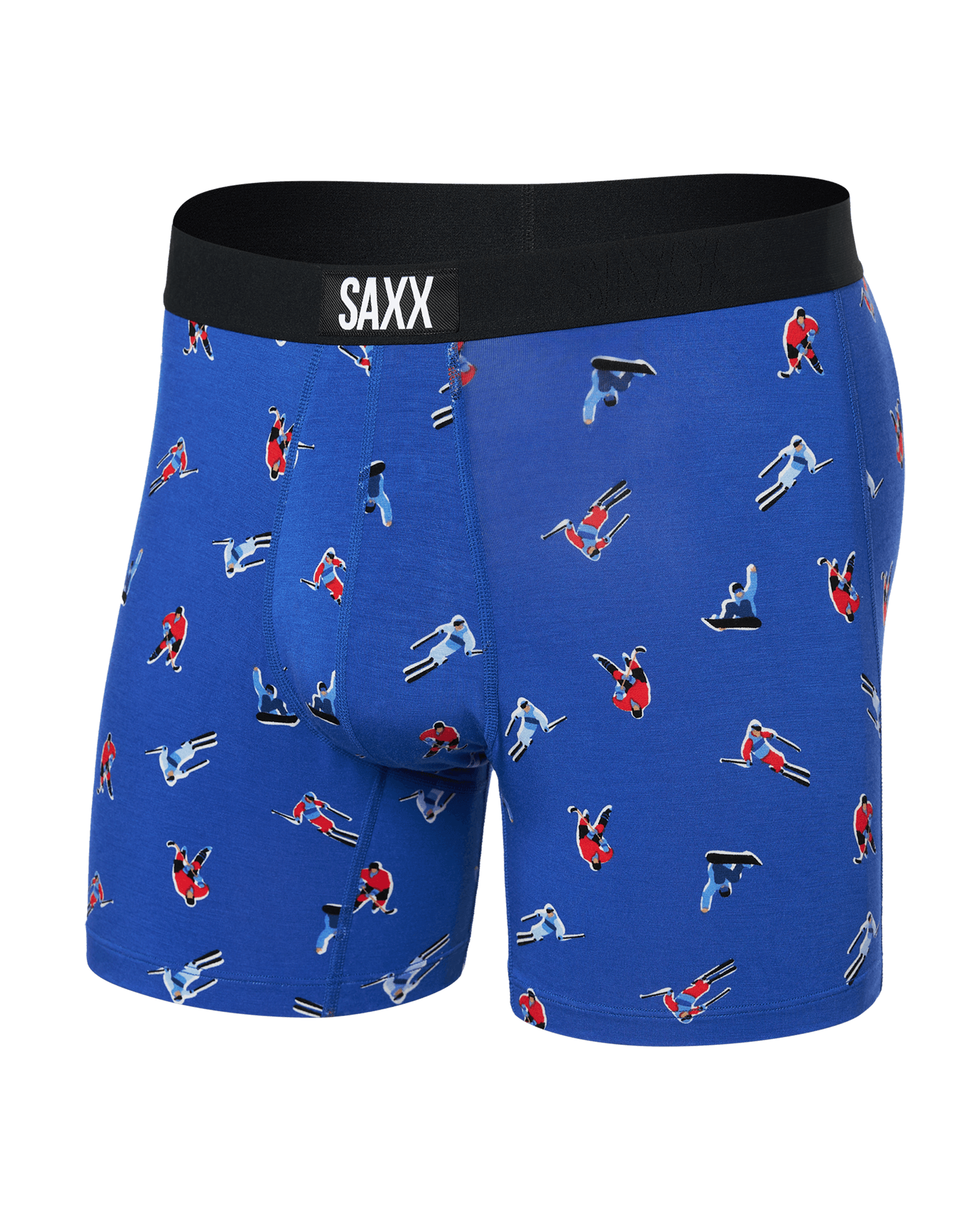 Front of Vibe Super Soft Boxer Brief in Winter Action-Sport Blue