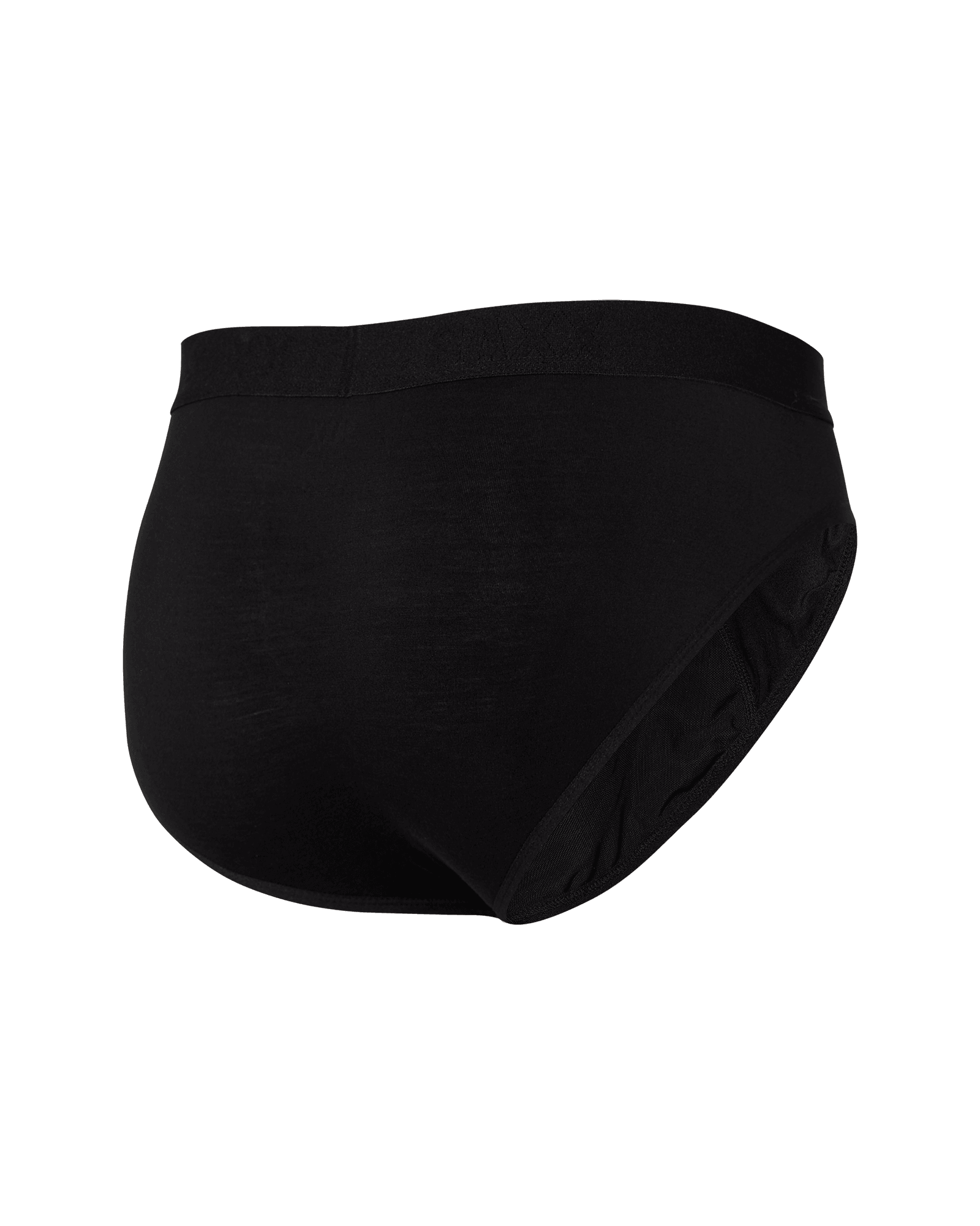 Back of Ultra Brief Fly in Black/Black