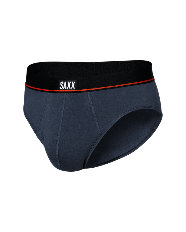 Front of Non-Stop Stretch Cotton Brief in Deep Navy