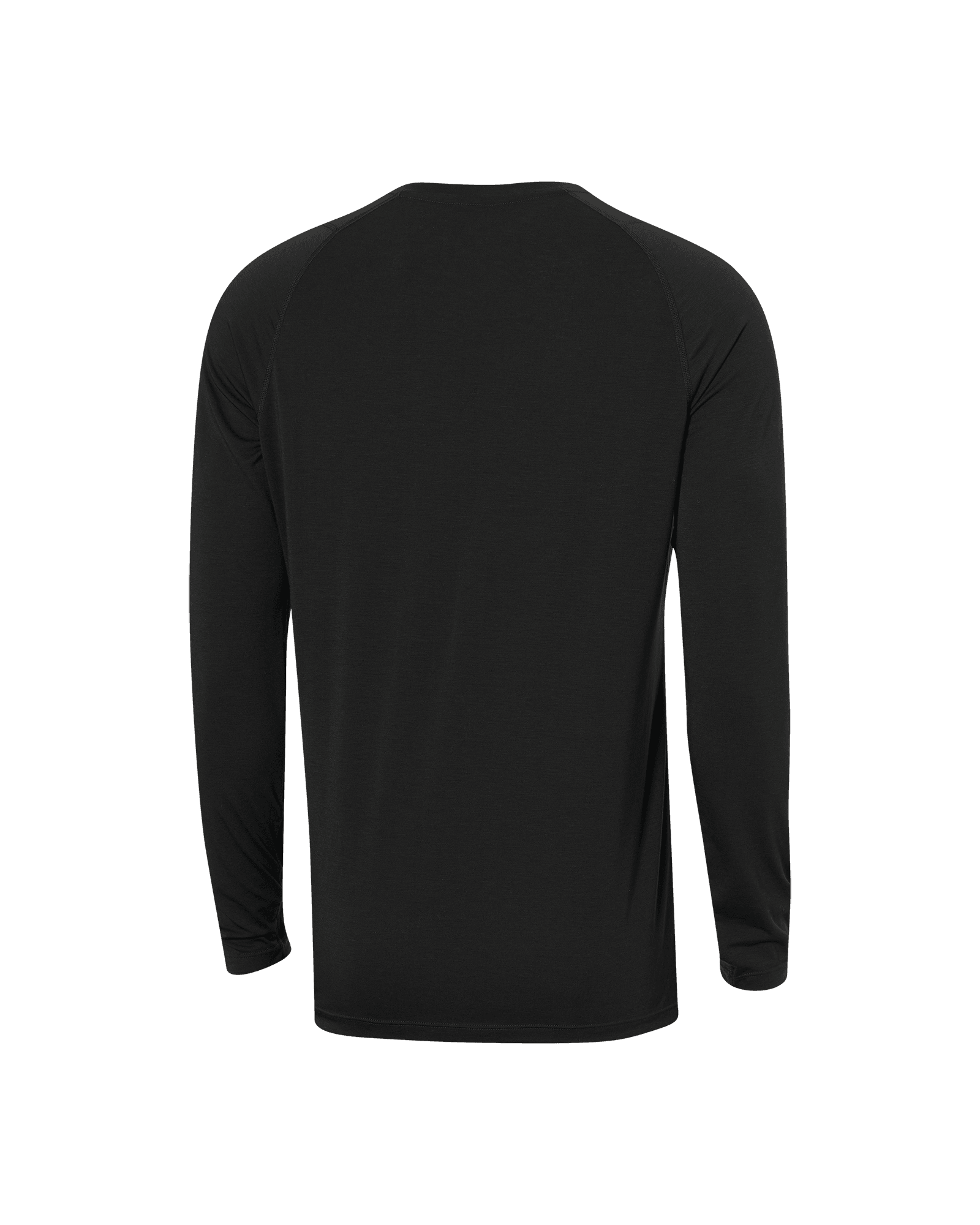 Back of Roast Master Long Sleeve Crew Baselayer in Black