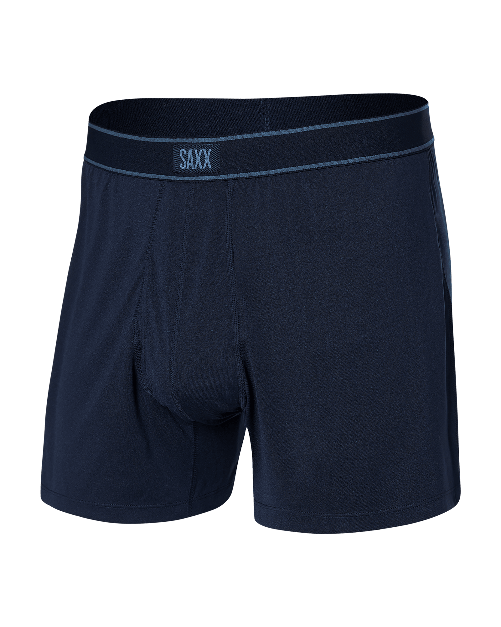 Front of Daytripper Loose Boxer Fly in Navy Heather