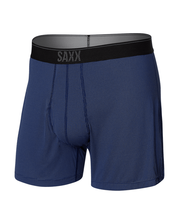 Front of Quest Loose Boxer Fly in Midnight Blue II