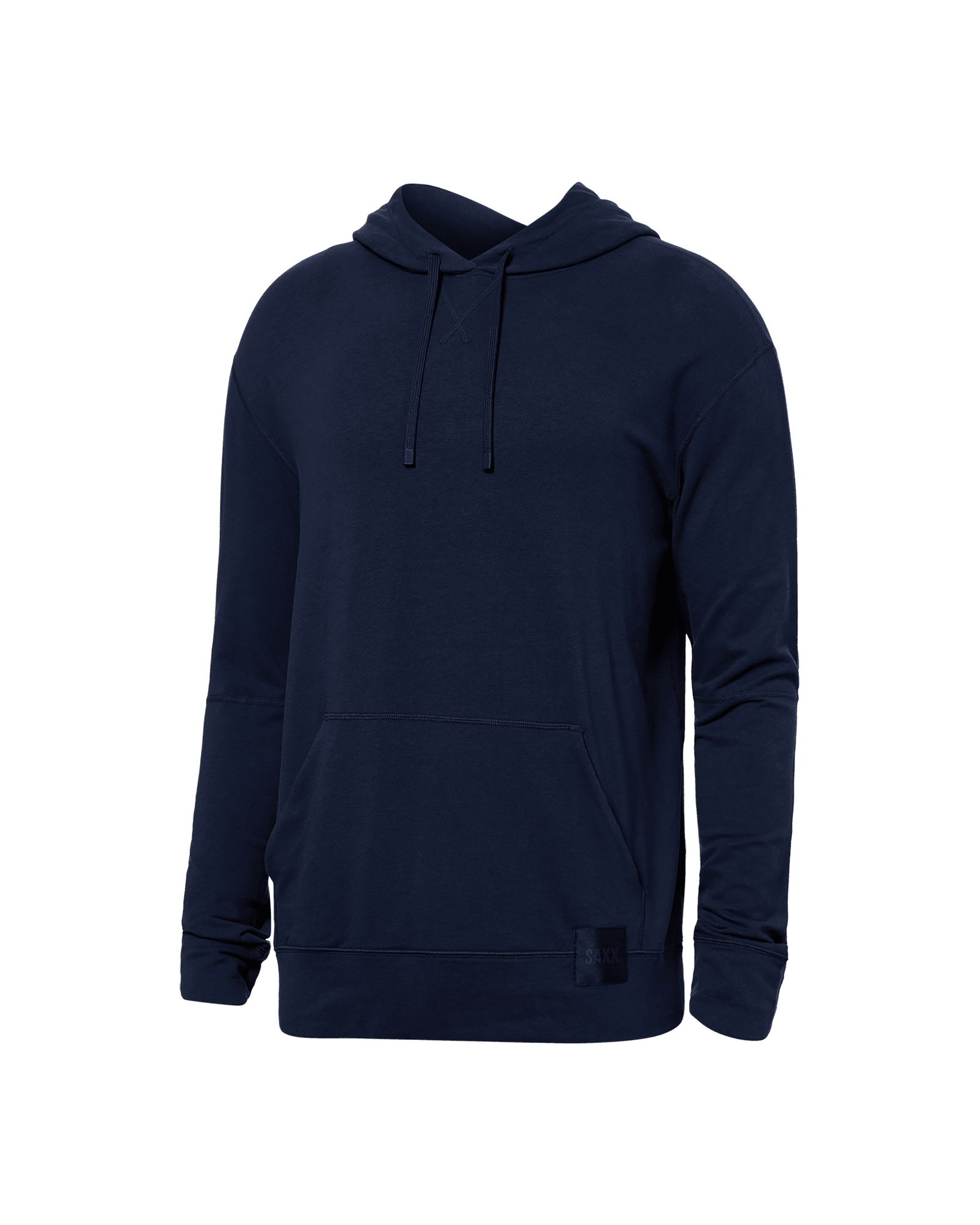 Front of 3Six Five Lounge Hoodie in Maritime Blue