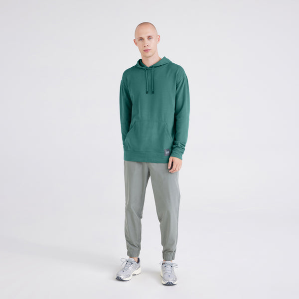 Front - Model wearing  Go To Town Jogger in Cargo Grey and 3Six Five Lounge Hoodie in Pine