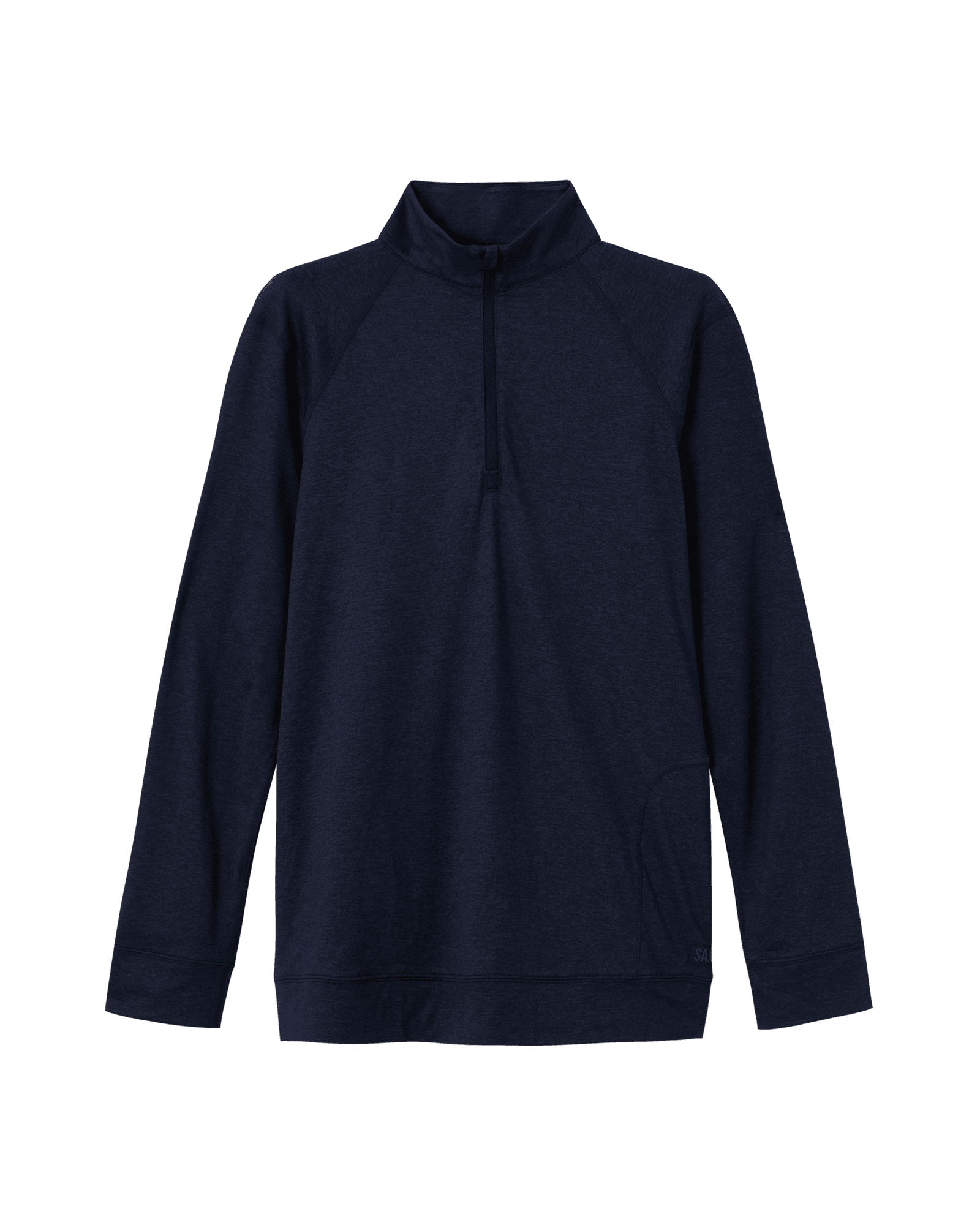 Front of Peakdaze Half Zip in Maritime Heather