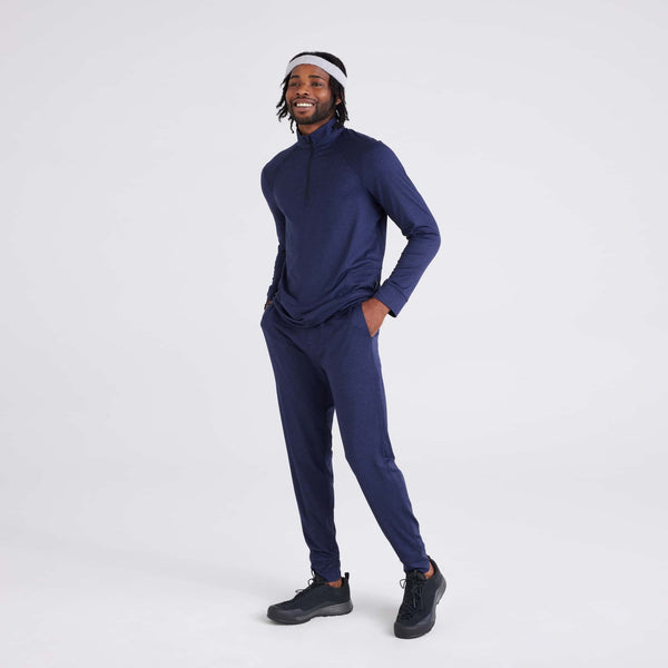 Front - Model wearing  Peakdaze Jogger in Maritime Heather