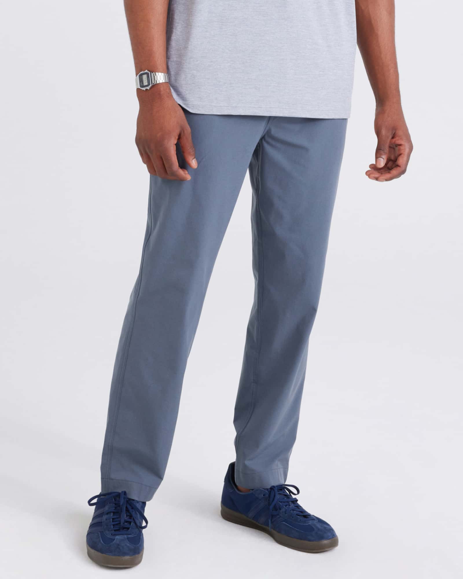 Front - Model wearing  Go To Town Pant in Turbulence