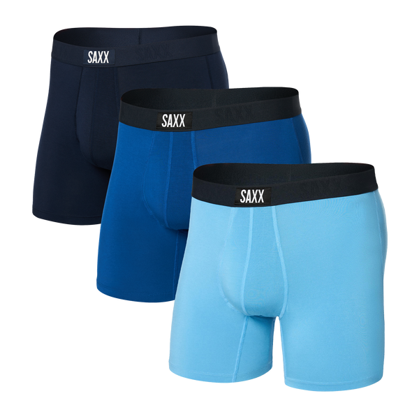 Vibe Super Soft Boxer Brief (3 Pack) in Navy/City Blue/Heritage