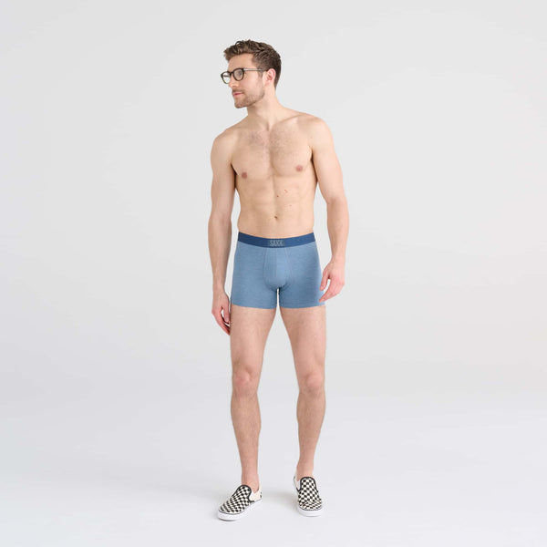 Front - Model wearing Vibe 3-Pack Trunk in Stone/Dark Denim/Maritime