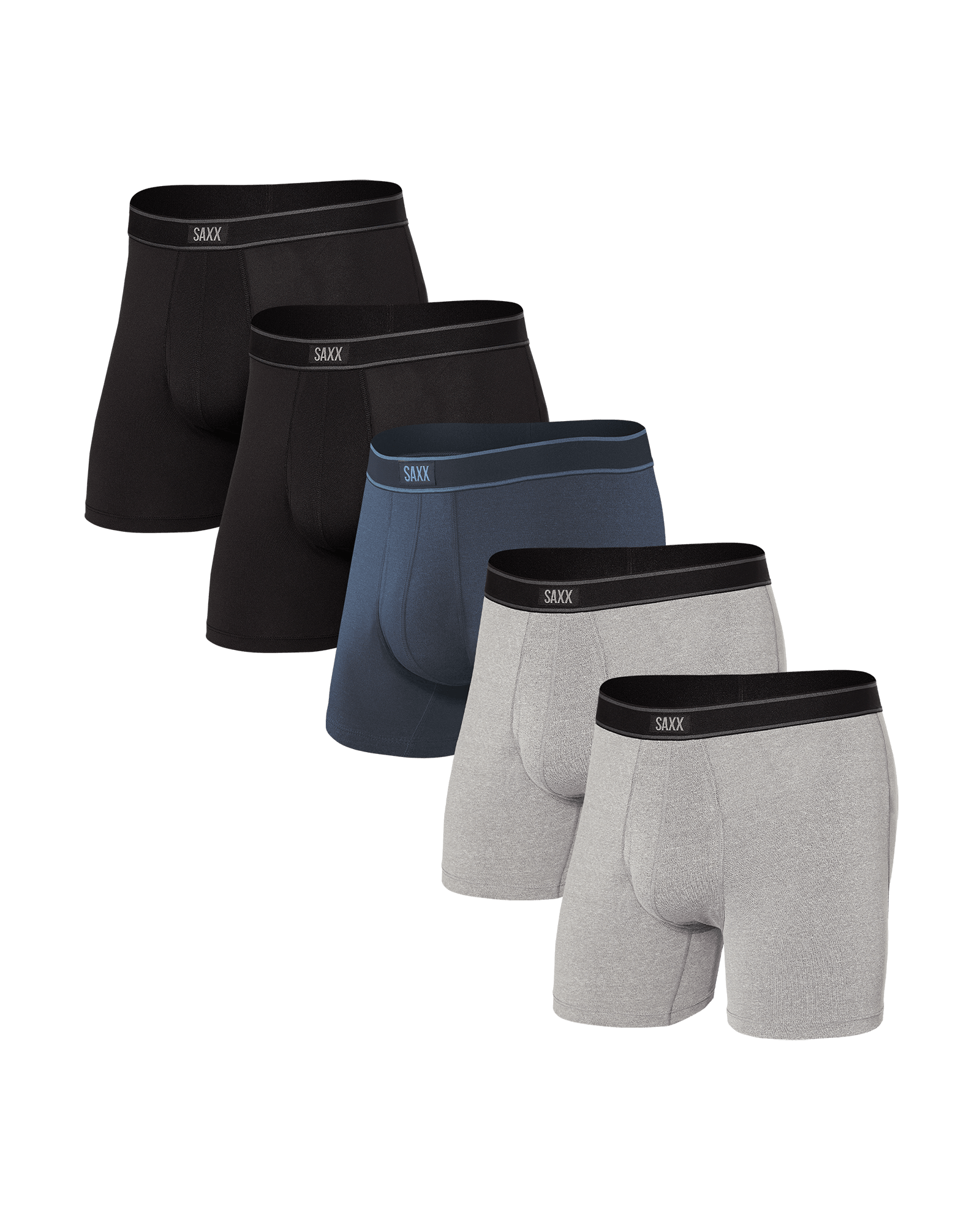 Daytripper Durable Boxer Brief - Black/Grey/Navy | SAXX Underwear