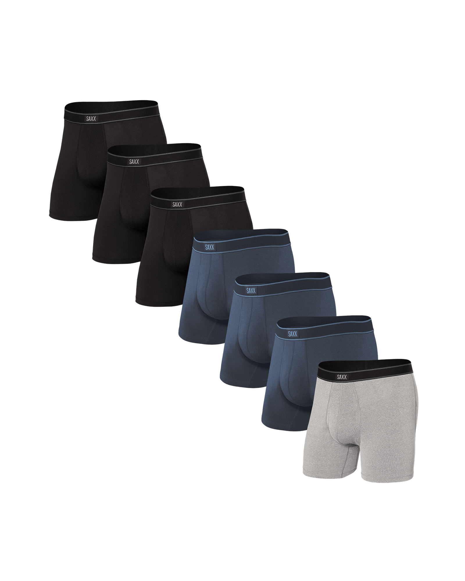 Saxx Men's Black Boxer Briefs Size Large LOT OF THREE cheapest Daytripper