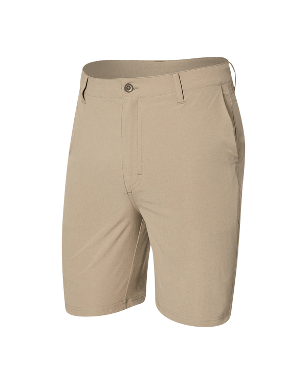 Front of Go To Town 2N1 Short 9" in Vintage Khaki