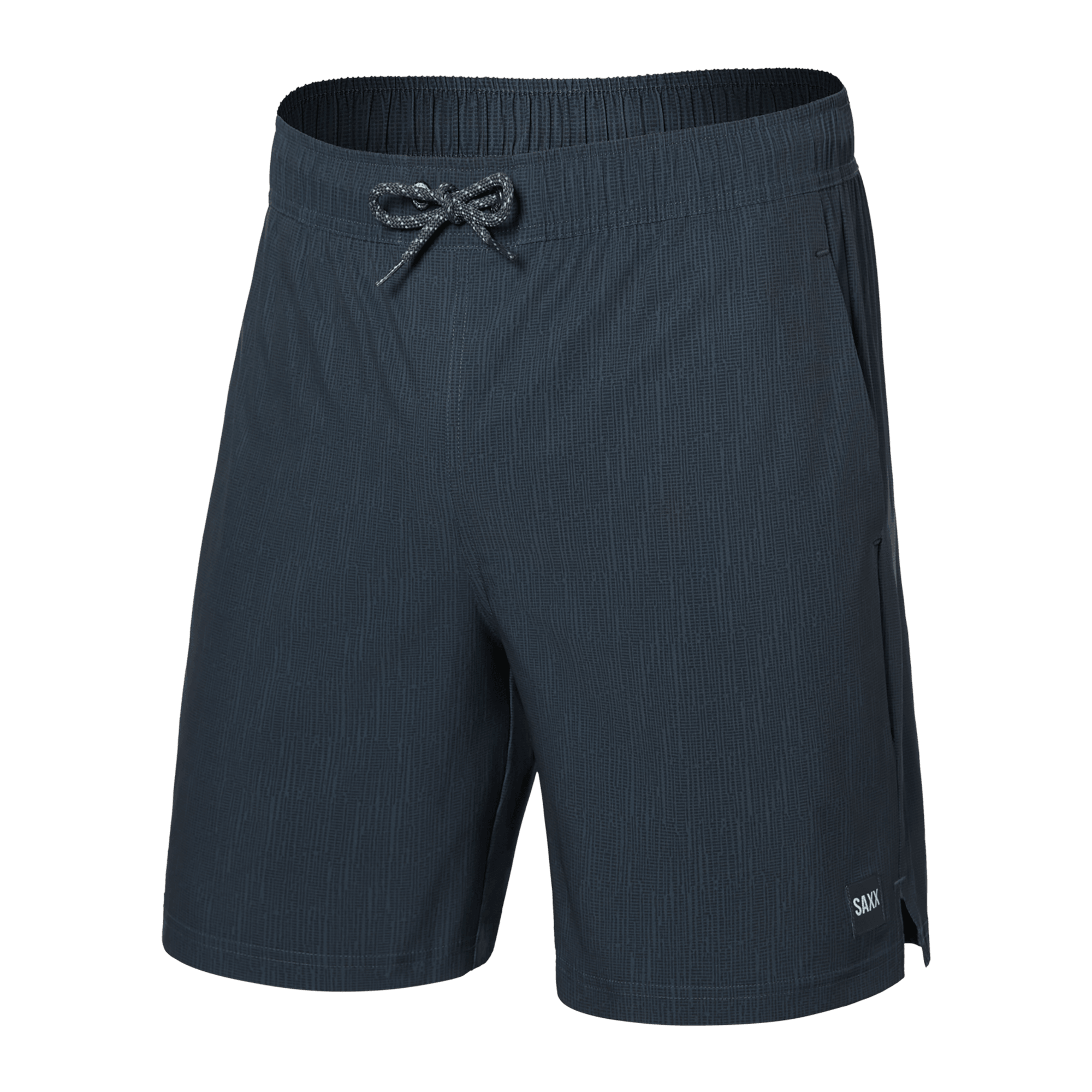 Front of Multi-Sport 2N1 Short Regular in Striation Slub- Black